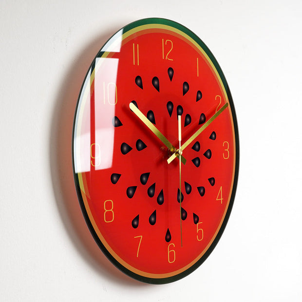 Luxury Silent Wall Clock Living Room Glass Clocks Wall