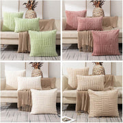 Woven Plush Pillowcase Office Sofa And Bed Cushions